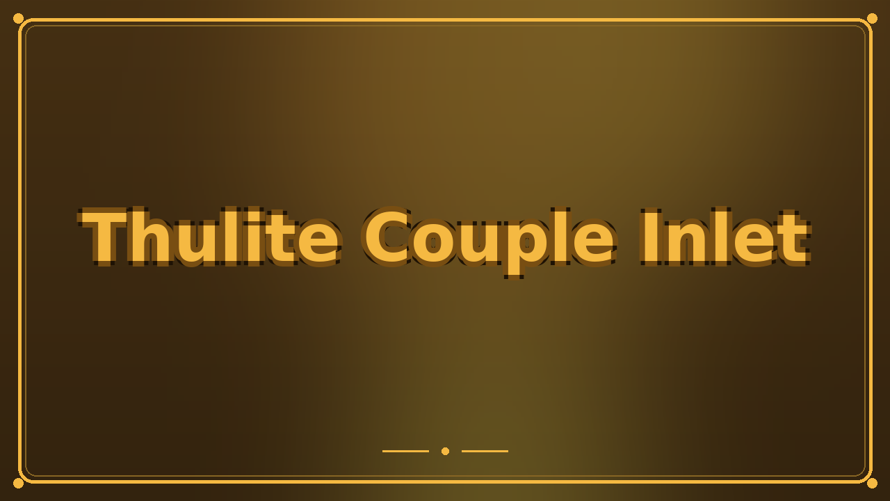 Thulite Couple Inlet