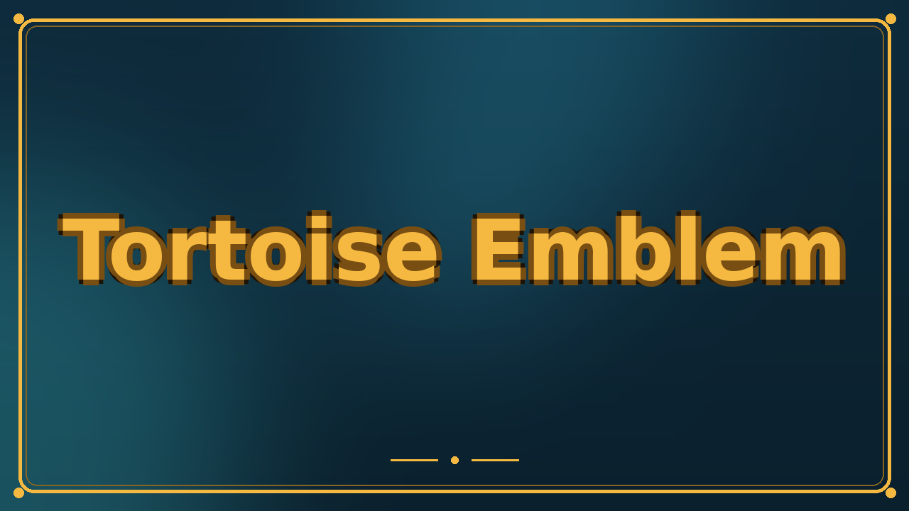 Tortoise Emblem