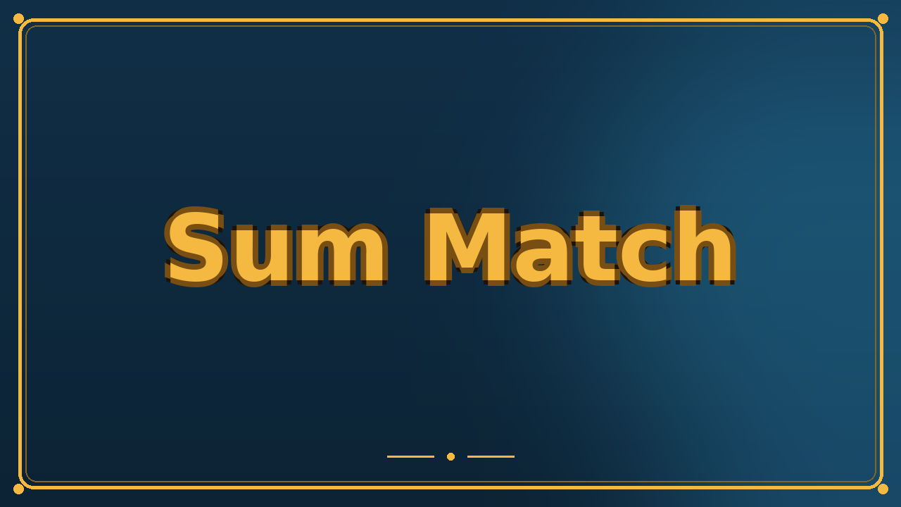 Sum Match