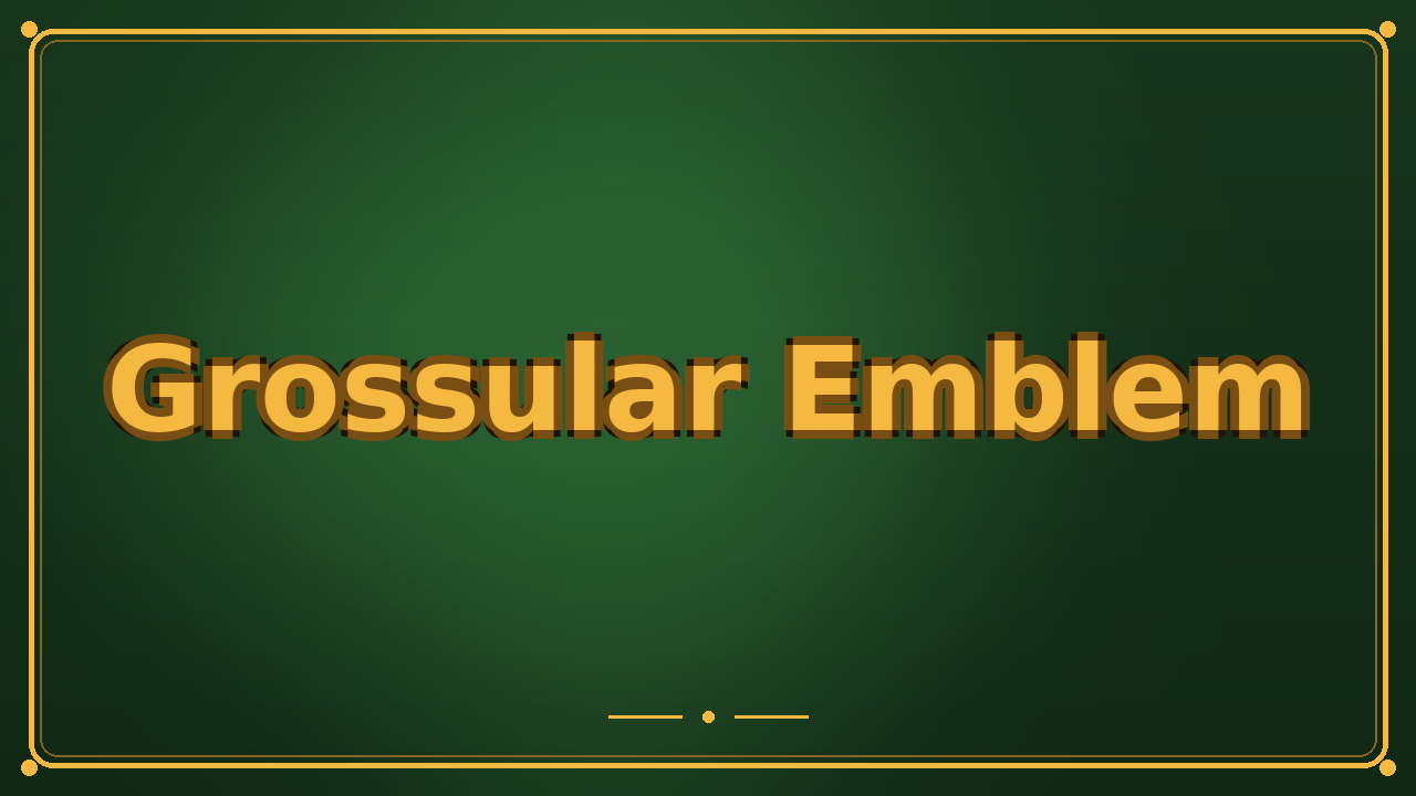 Grossular Emblem