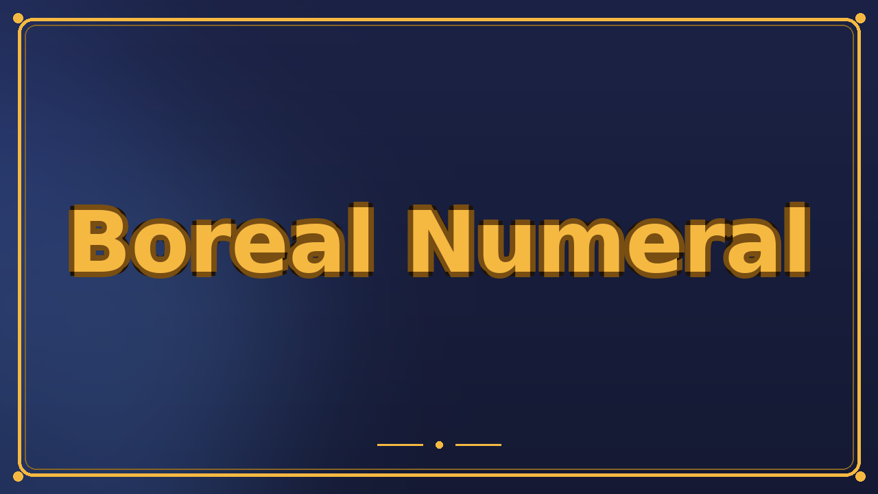 Boreal Numeral